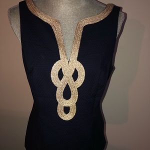 Dark blue Lilly Pulitzer top size 10